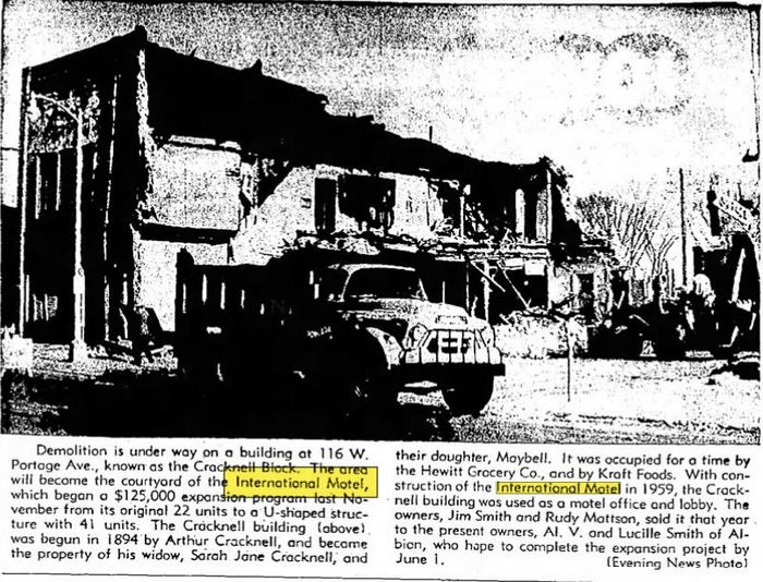 International Motel - Feb 1966 Article On Expansion (newer photo)